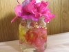 bouquet in a baby food jar